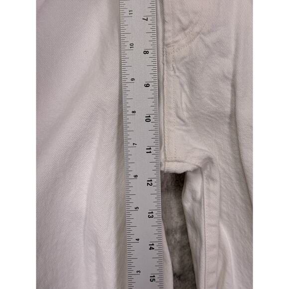 Citizens of Humanity Jeans 27 Womens Elle V Front White Denim Relax Straight - Picture 4 of 8